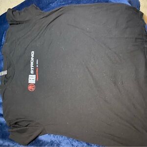 Black T-Shirt with Red Print